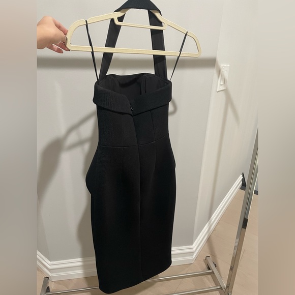 Black Nicholas Halterneck midi length dress. Size xs/s. - Picture 3 of 4